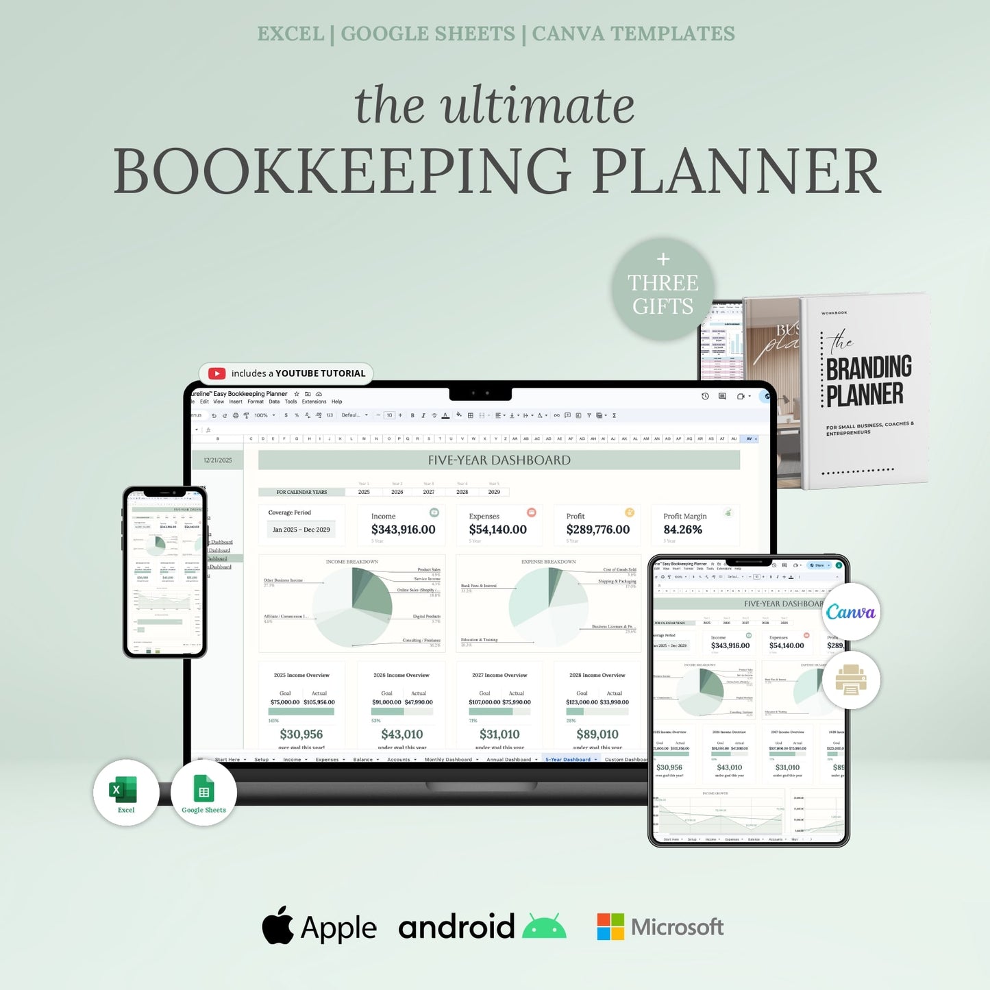 Aureline Easy Bookkeeping Planner